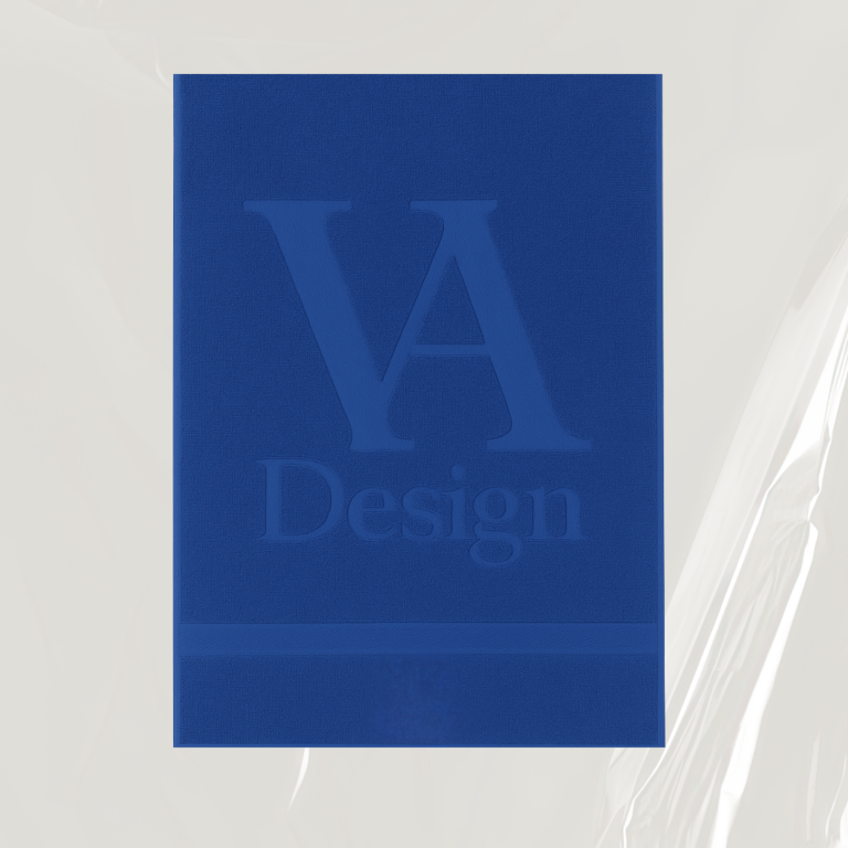 Strandtuch - Jacquard Muster Blaues Strandtuch im Jacquard Muster von Va Design