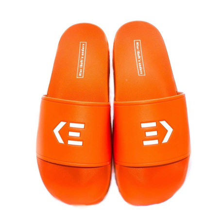 Badeschlappen Klinikum Esslingen – VA Design Orange Badeschlappen mit Klinikum Esslingen Logo, individuell bedruckt.